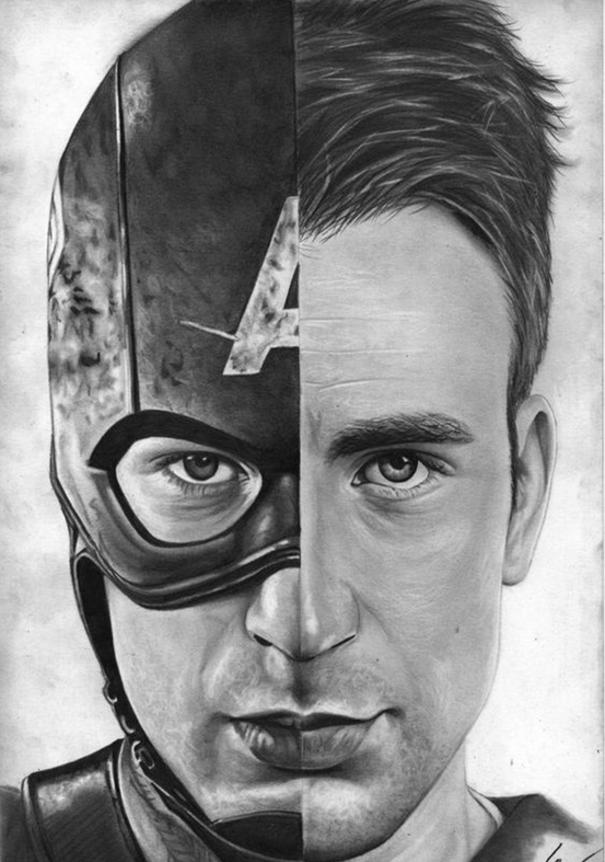 Portrait of Captain America