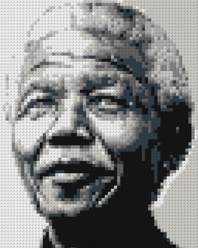 Portrait LEGO Nelson MANDELA